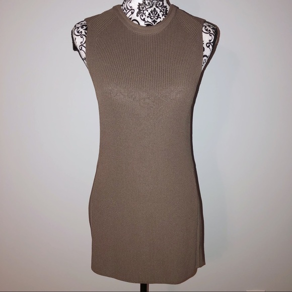 Aritzia Wilfred Tank Palmier Sweater Light Brown - Picture 3 of 8